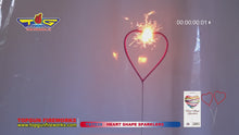 Load and play video in Gallery viewer, Sparklers Heart Shaped
