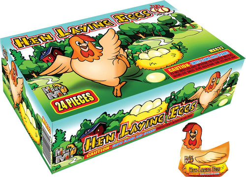 Hen Laying Eggs