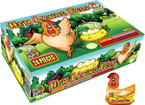 Hen Laying Eggs